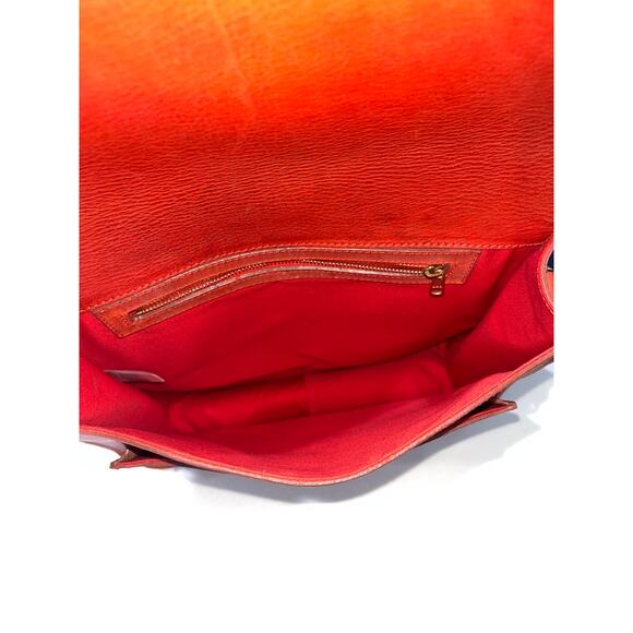 A.P.C. Crossbody Orange Leather & Suede Crossbody - Picture 5 of 7